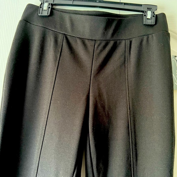 Kim Rogers Casual True Black Pull On Straight Leg Dress Pants Size Small - Picture 2 of 8